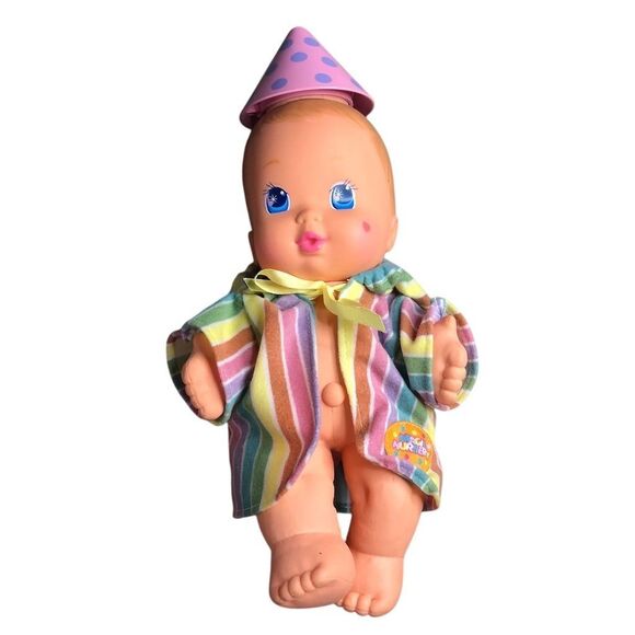 Vintage 1990s Celebration Doll with Party Hat & Striped Outfit - Picture 1 of 2